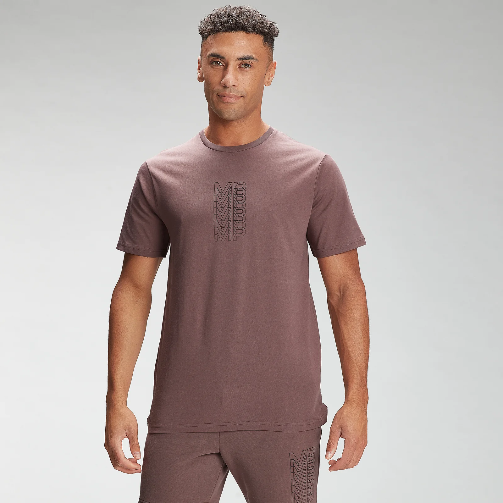 MP Men's Repeat MP Graphic Short Sleeve T-Shirt - Warm Brown - XXS Obrázok 1