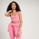 Dámska športová podprsenka MP Fade Graphic – ružová