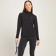 Dámske športové tričko MP Linear so štvrtinovým zipsom – čierne