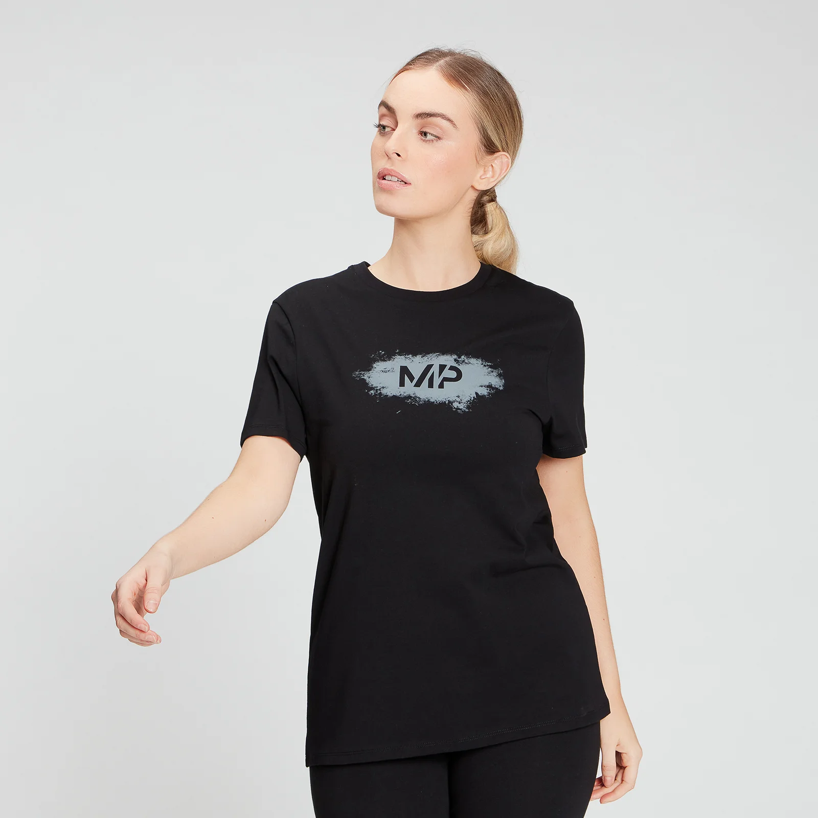 MP Women's Chalk Graphic T-Shirt - Black - XXS Obrázok 1