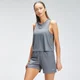 Dámske tréningové tielko MP Repeat Mark Graphic Crop Vest - Carbon