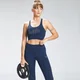 Dámska športová podprsenka MP Repeat Mark Graphic Training Bra - Petrol blue