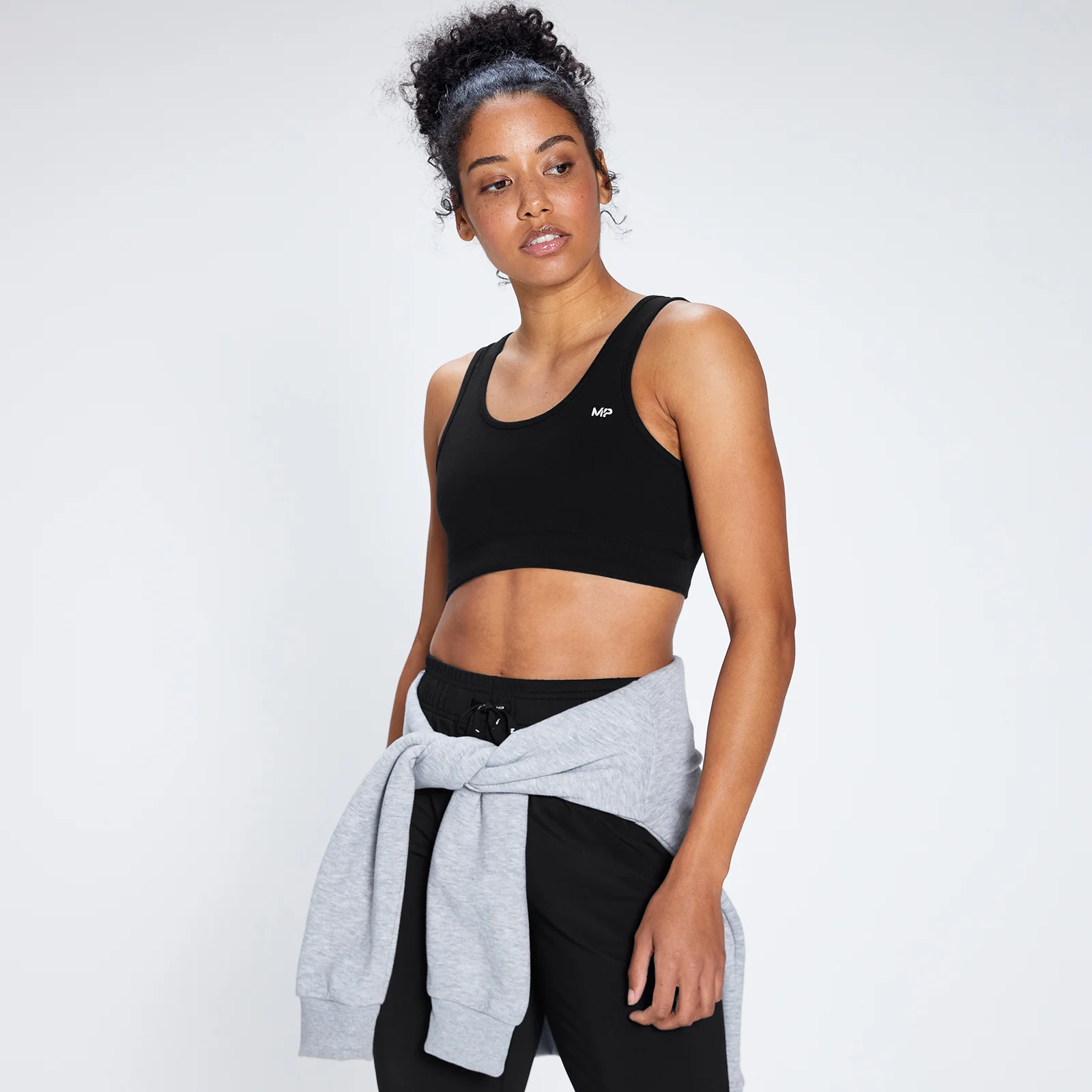 MP Women's Rest Day Wide Strap Sports Bra - Black - XXS Obrázok 1