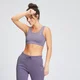 Dámska športová podprsenka so širokými ramienkami MP Essentials - Smokey Purple