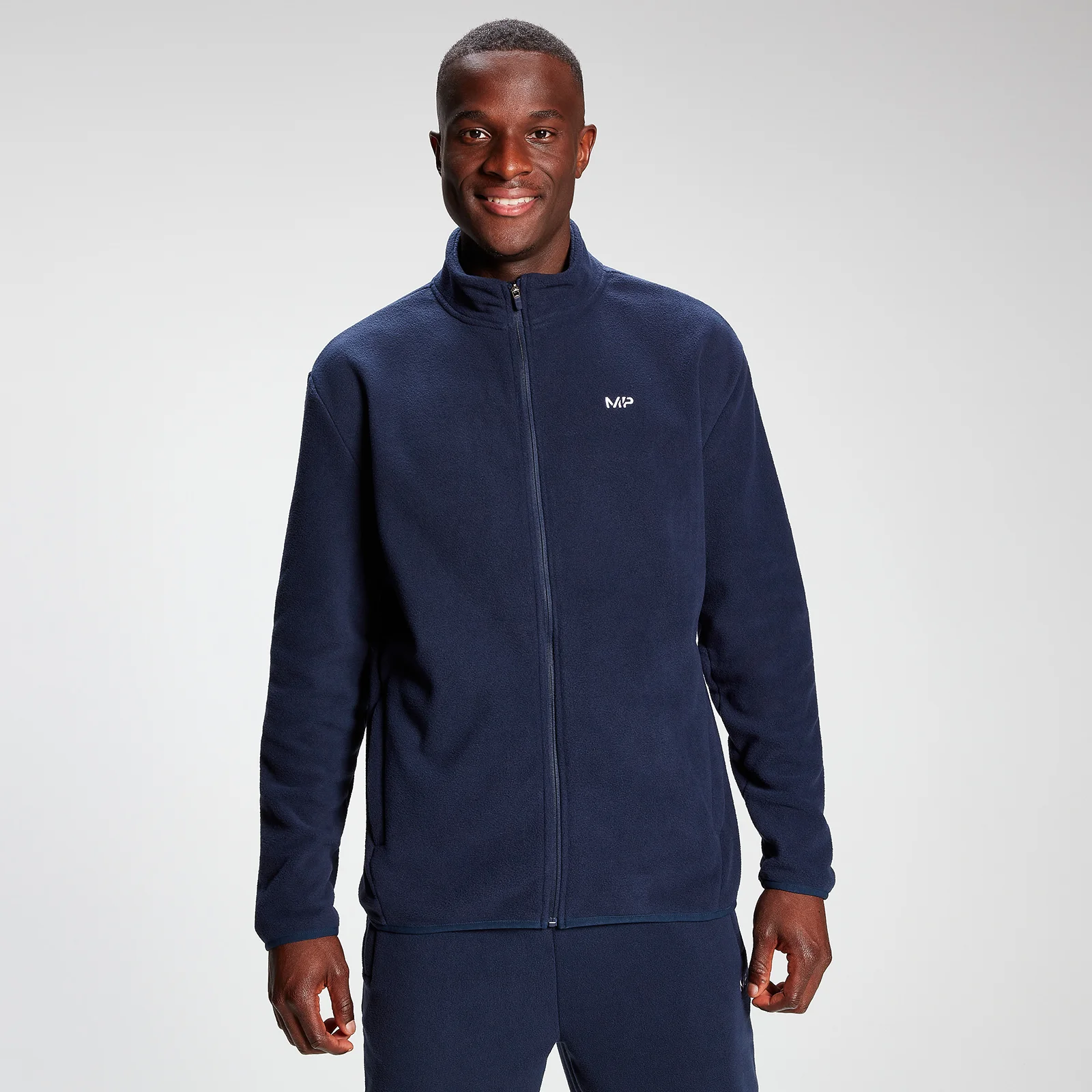 MP Men's Rest Day Zip Up Fleece - Navy - XXS Obrázok 1