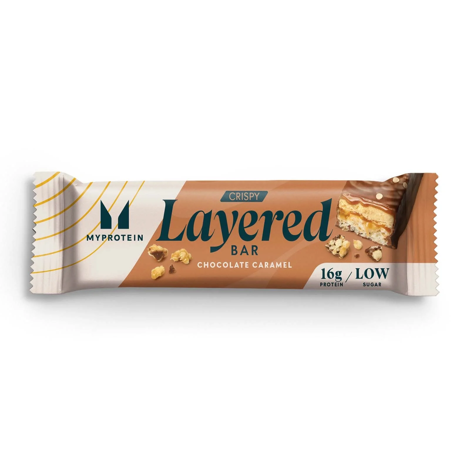 Tyčinka Crispy Layered Bar - 58g - Čokoláda & Karamel Obrázok 1