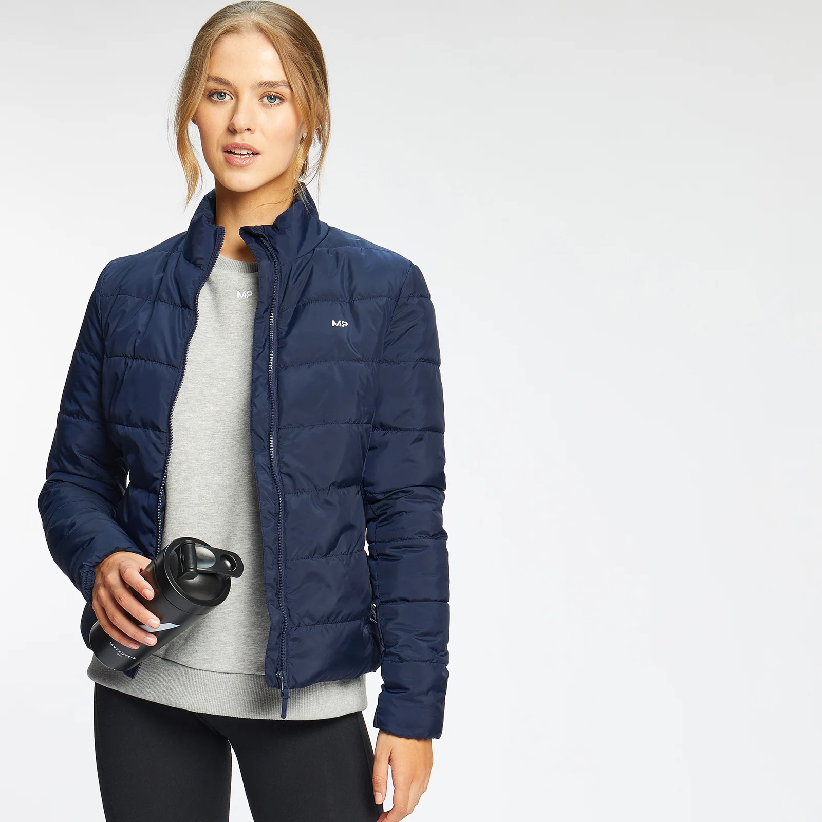 MP Women’s Lightweight Packable Puffer Jacket – Navy - XXS Obrázok 1