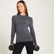 MP Women's Performance Long Sleeve Training T-Shirt - Black Marl with Charcoal Fleck
