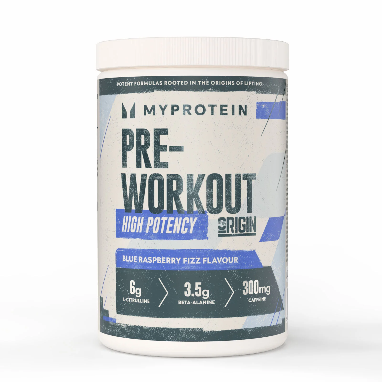 Predtréningová zmes Origin Pre-Workout - 600G - 30Porcií - Blue Raspberry Fizz Obrázok 1