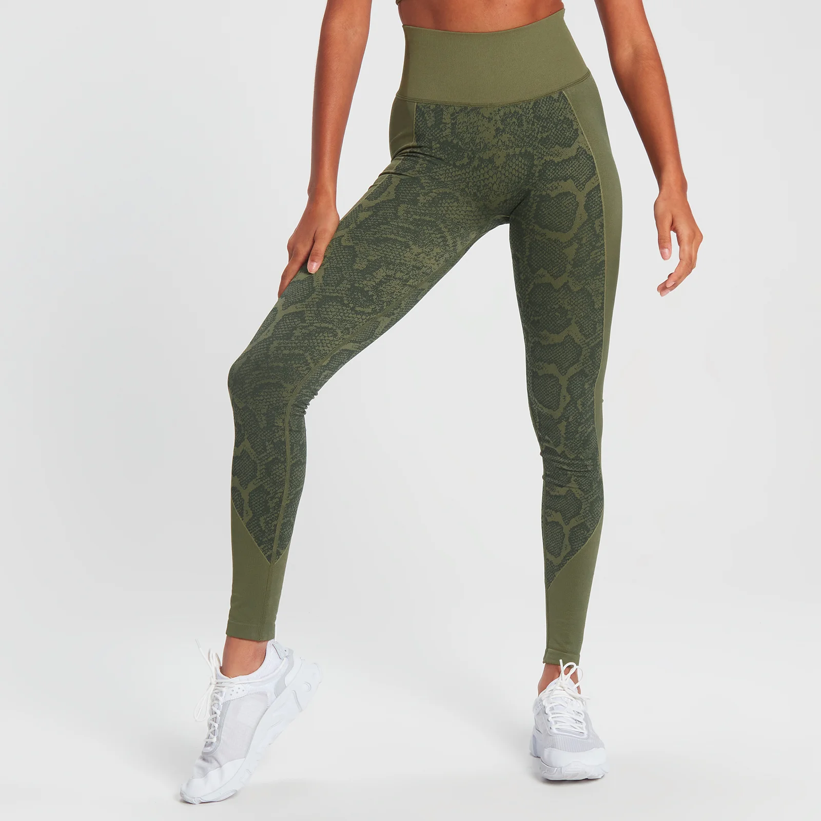 MP Snake Seamless Leggings - Green - XS Obrázok 1
