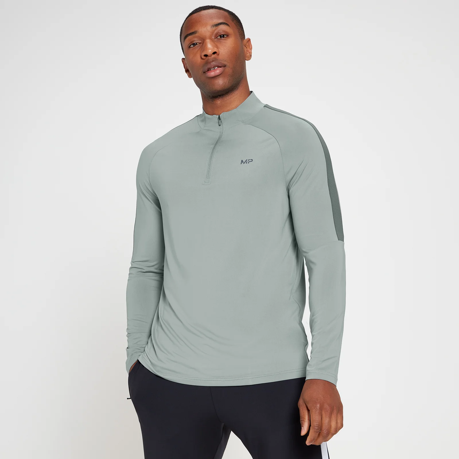 MP Men's Tempo 1/4 Zip Top - Storm - XXS Obrázok 1