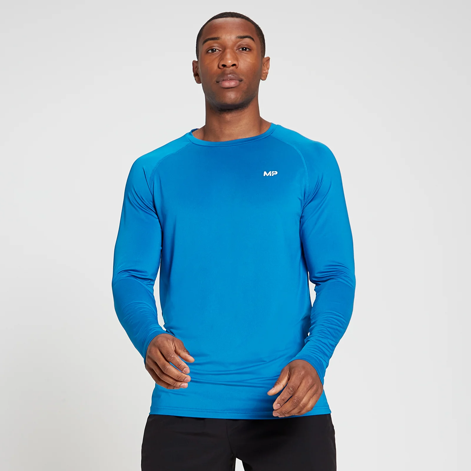 MP Men's Training Long Sleeve Top - True Blue - XXS Obrázok 1