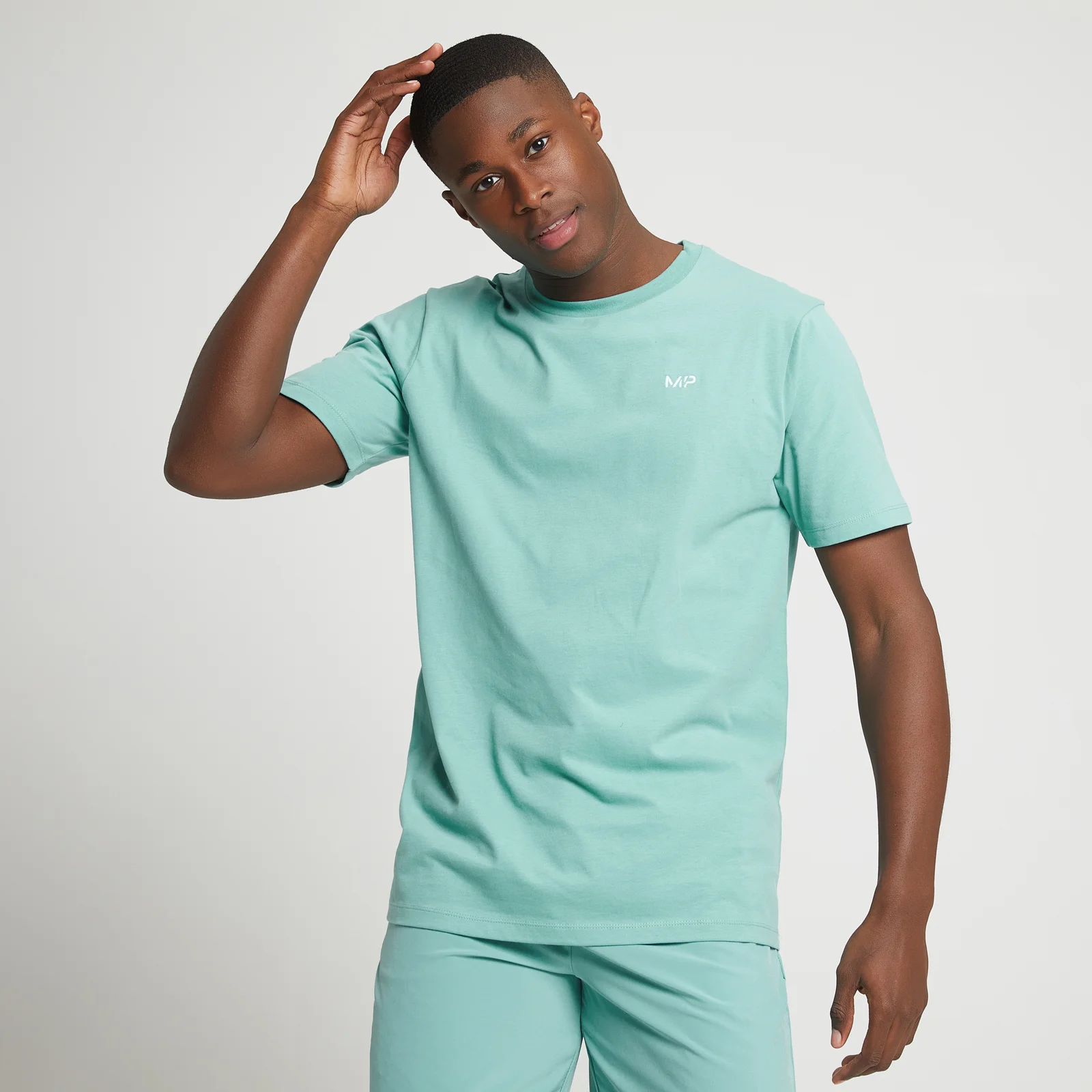 MP Men's Rest Day Short Sleeve T-Shirt - Smoke Green - XXS Obrázok 1
