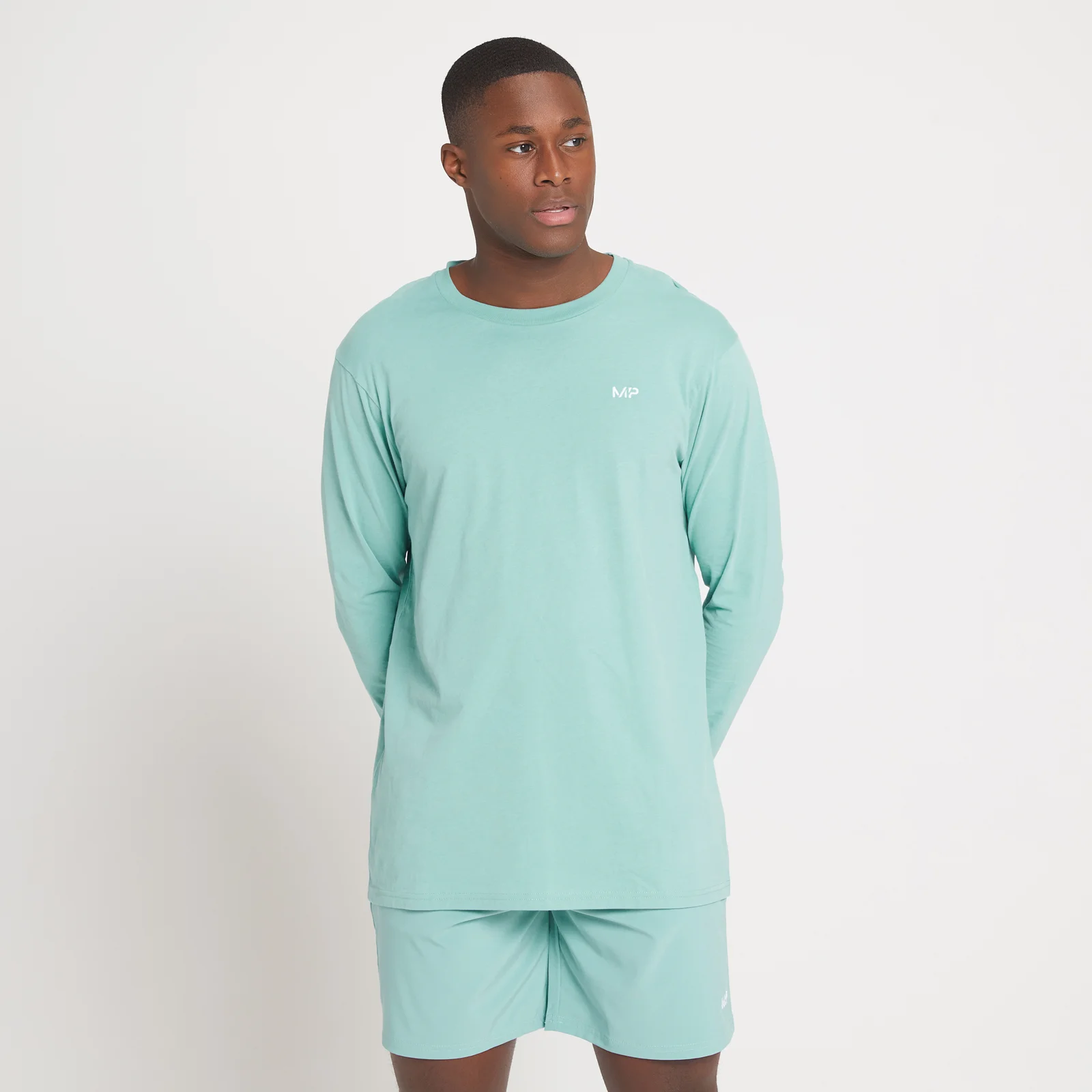 MP Men's Rest Day Long Sleeve Top - Smoke Green - XXS Obrázok 1