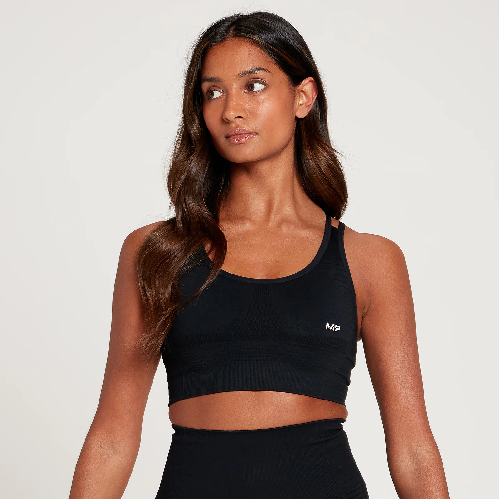 MP Women's Tempo Seamless Sports Bra - Black - XXS Obrázok 1