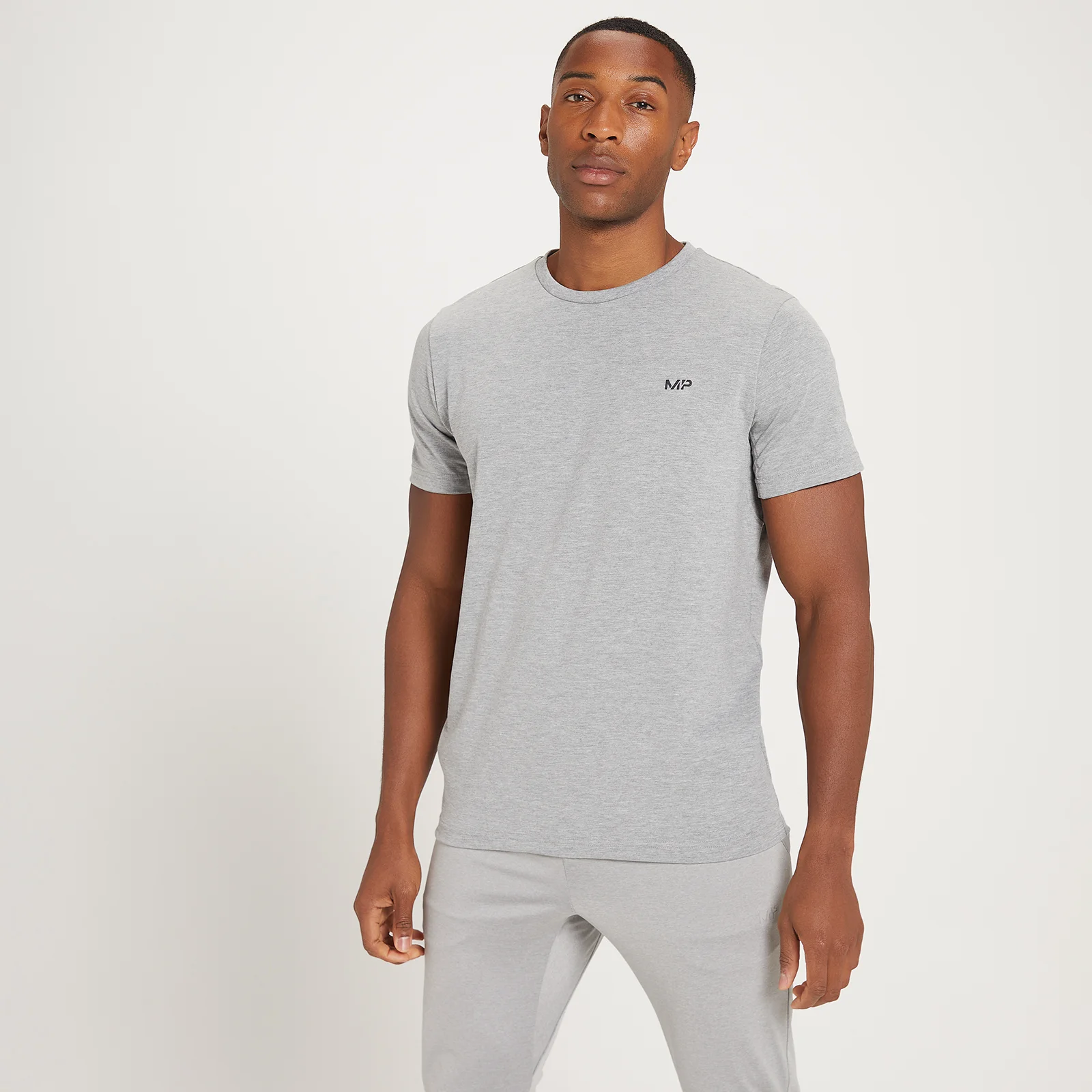 Pánske tričko MP Adapt s krátkymi rukávmi, technológiou Dri-Release® a potlačou z kolekcie Grit – tmavosivé - XXS Obrázok 1