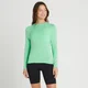 MP Women's Performance Long Sleeve Training T-Shirt - Ice Green Marl/White Fleck