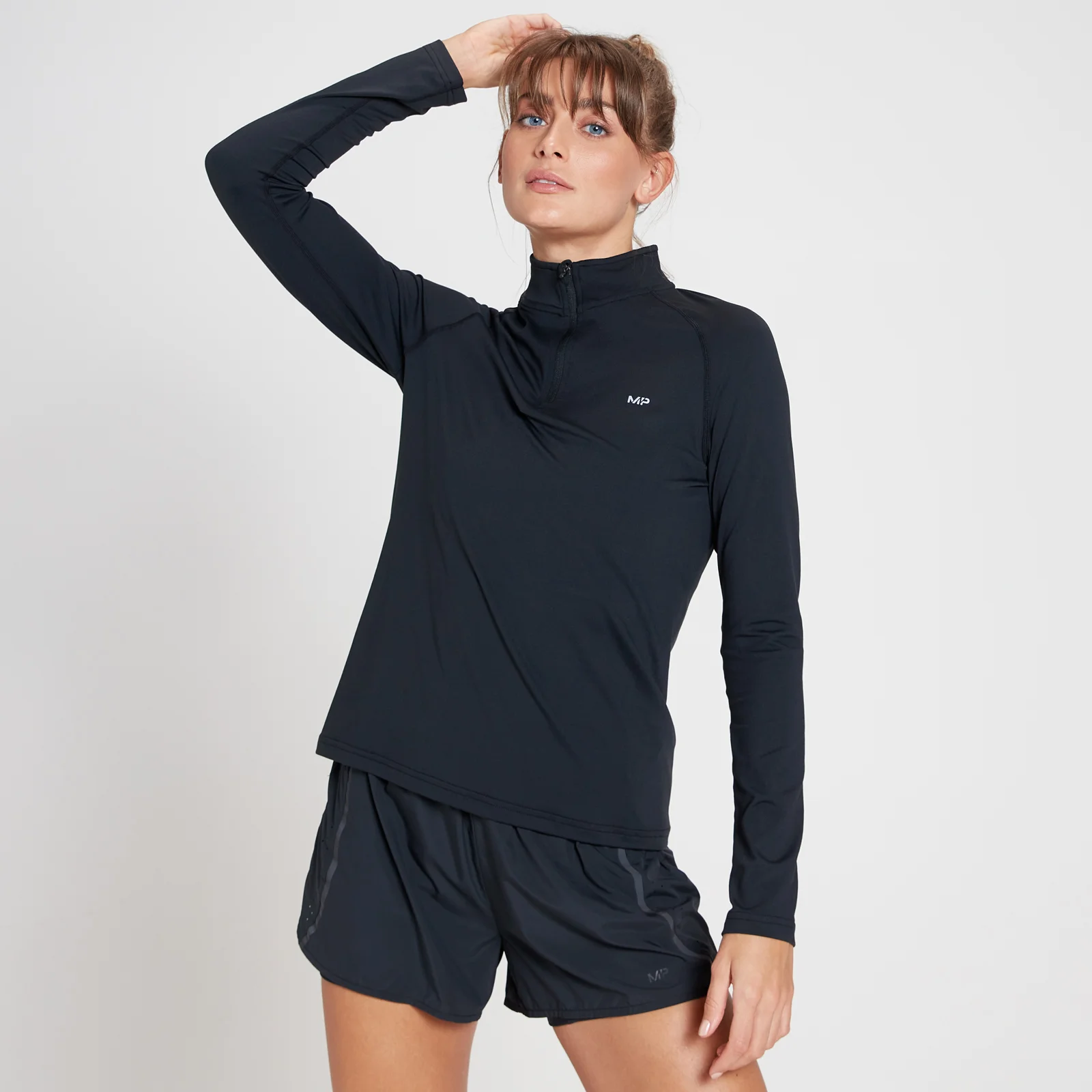 MP Women's Velocity 1/4 Zip - Black - XXS Obrázok 1
