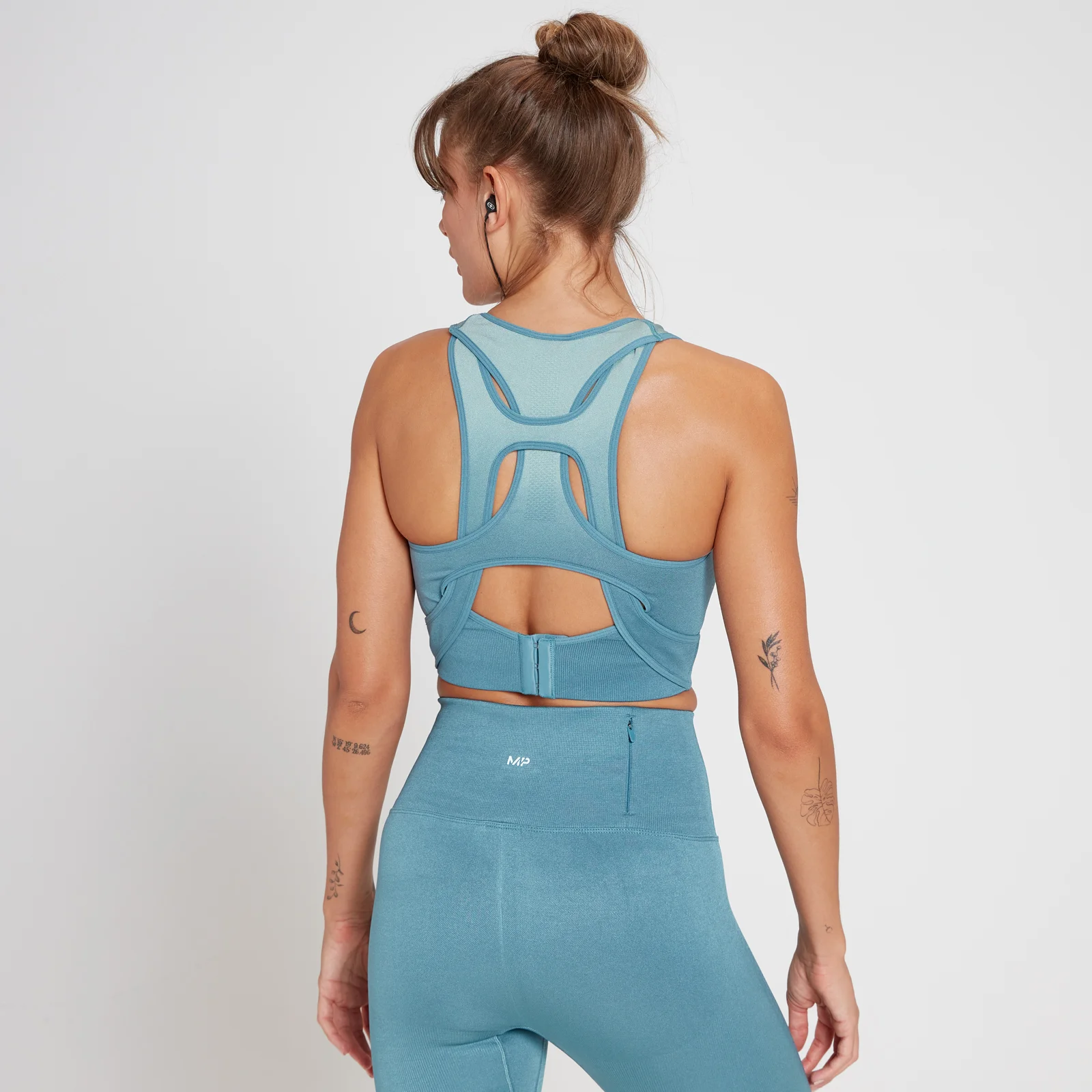 MP Women's Velocity Ultra Seamless Sports Bra - Stone Blue - XS Obrázok 1