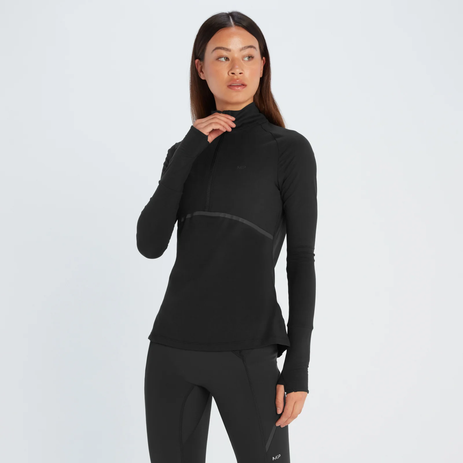 MP Women's Velocity Ultra 1/4 Zip Top - Black - XXS Obrázok 1