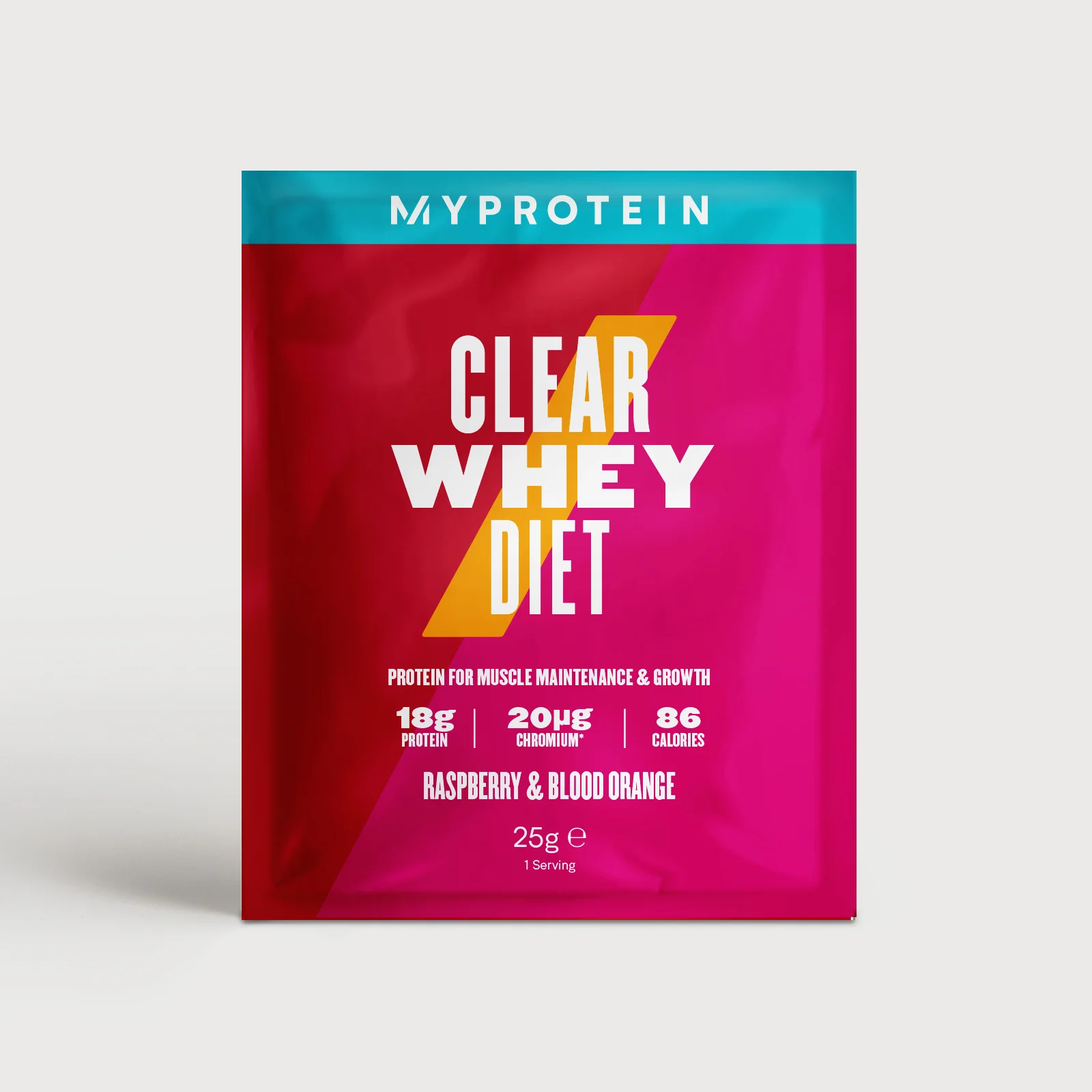 Myprotein Clear Diet Whey (Sample) - 25g - Raspberry & Blood Orange Obrázok 1