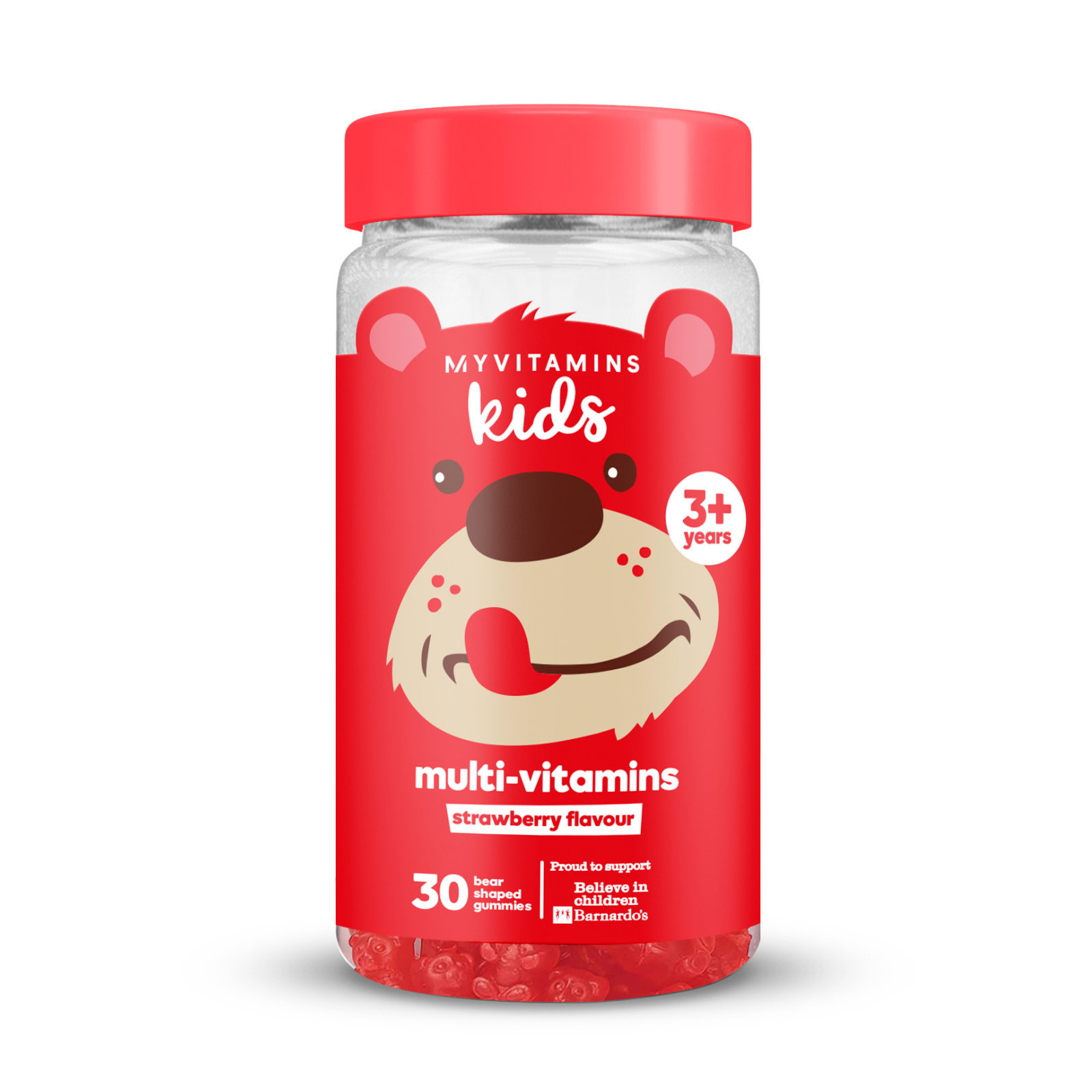 Detské multivitamínové želé pastilky - 30gummies - Jahodová Obrázok 1