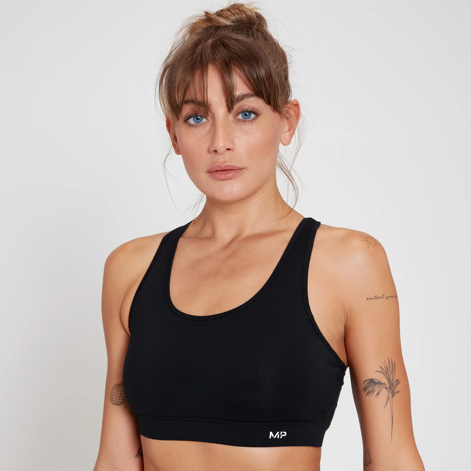 MP Women's Cotton Bralette - Black - XS Obrázok 1