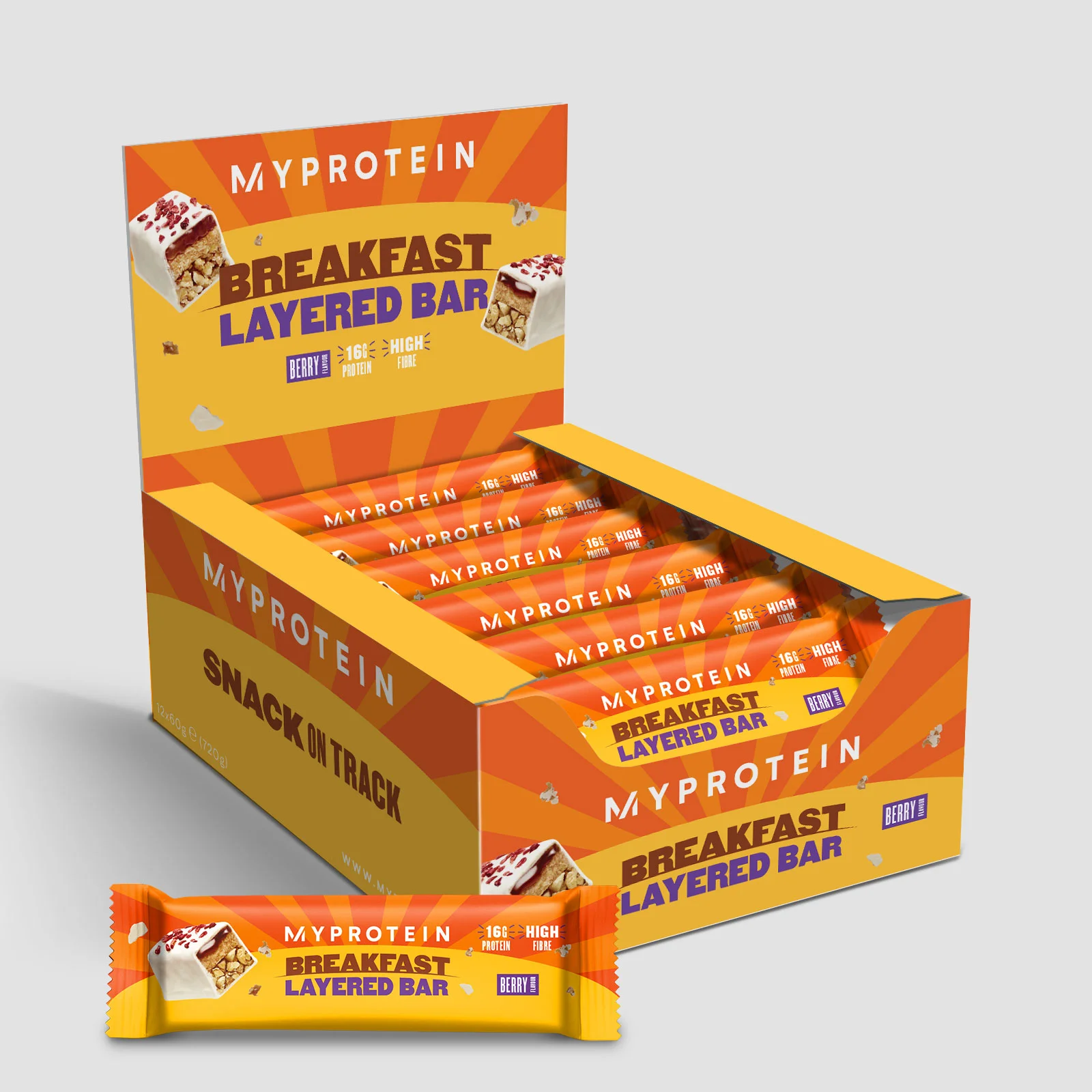 Tyčinka Breakfast Layered Bar - 12x60g - Lesné Bobule Obrázok 1