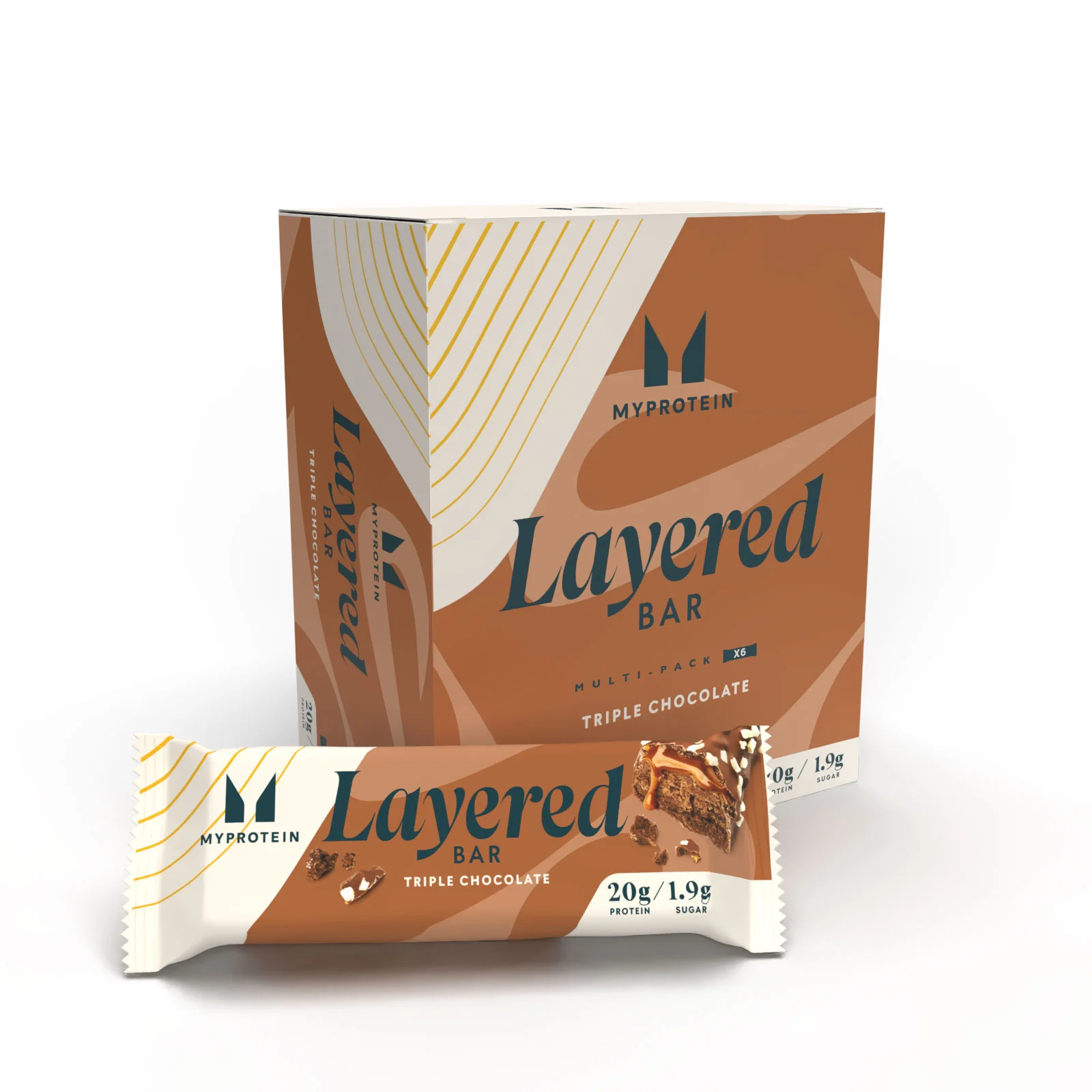 6-Vrstvová Proteínová Tyčinka - 6 x 60g - Triple Chocolate Fudge Obrázok 1
