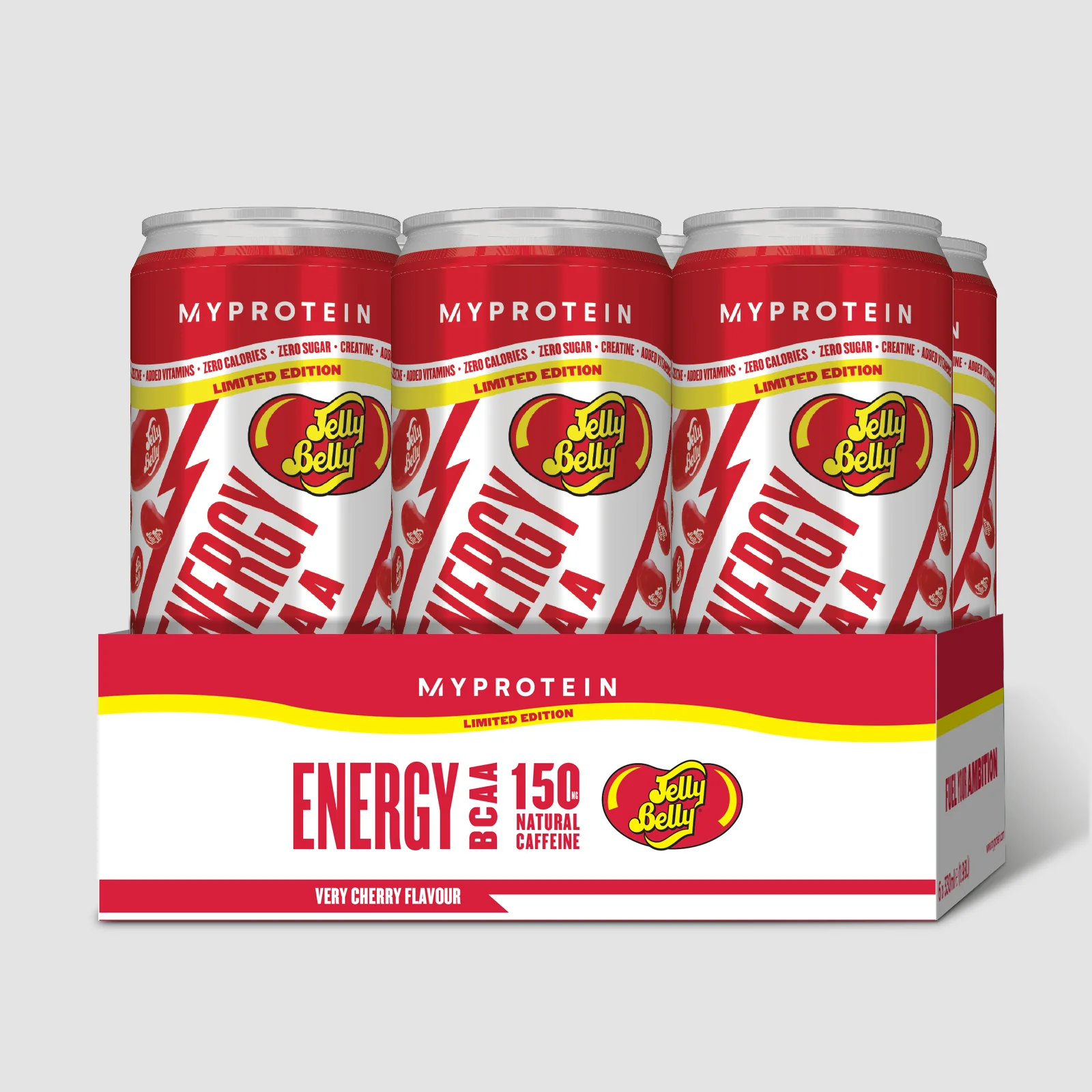 Energetický nápoj BCAA Energy Drink – Jelly Belly® - 6 x 330ml - Very Cherry Obrázok 1