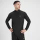 Pánske tričko MP Velocity na štvrtinový zips – čierne