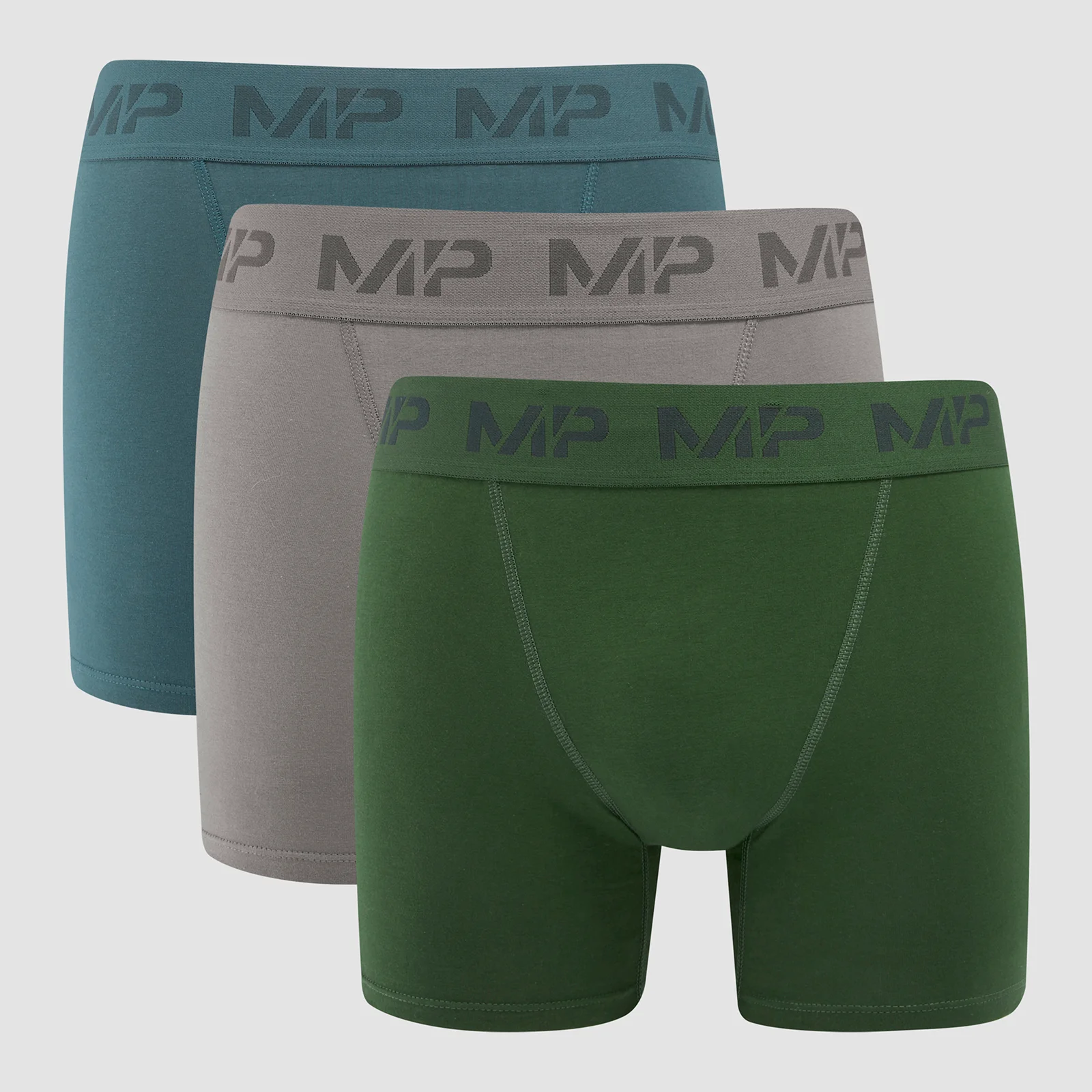 Pánske boxerky MP (3-balenie) svetločierne/tmavomodré/tmavozelené - XXS Obrázok 1