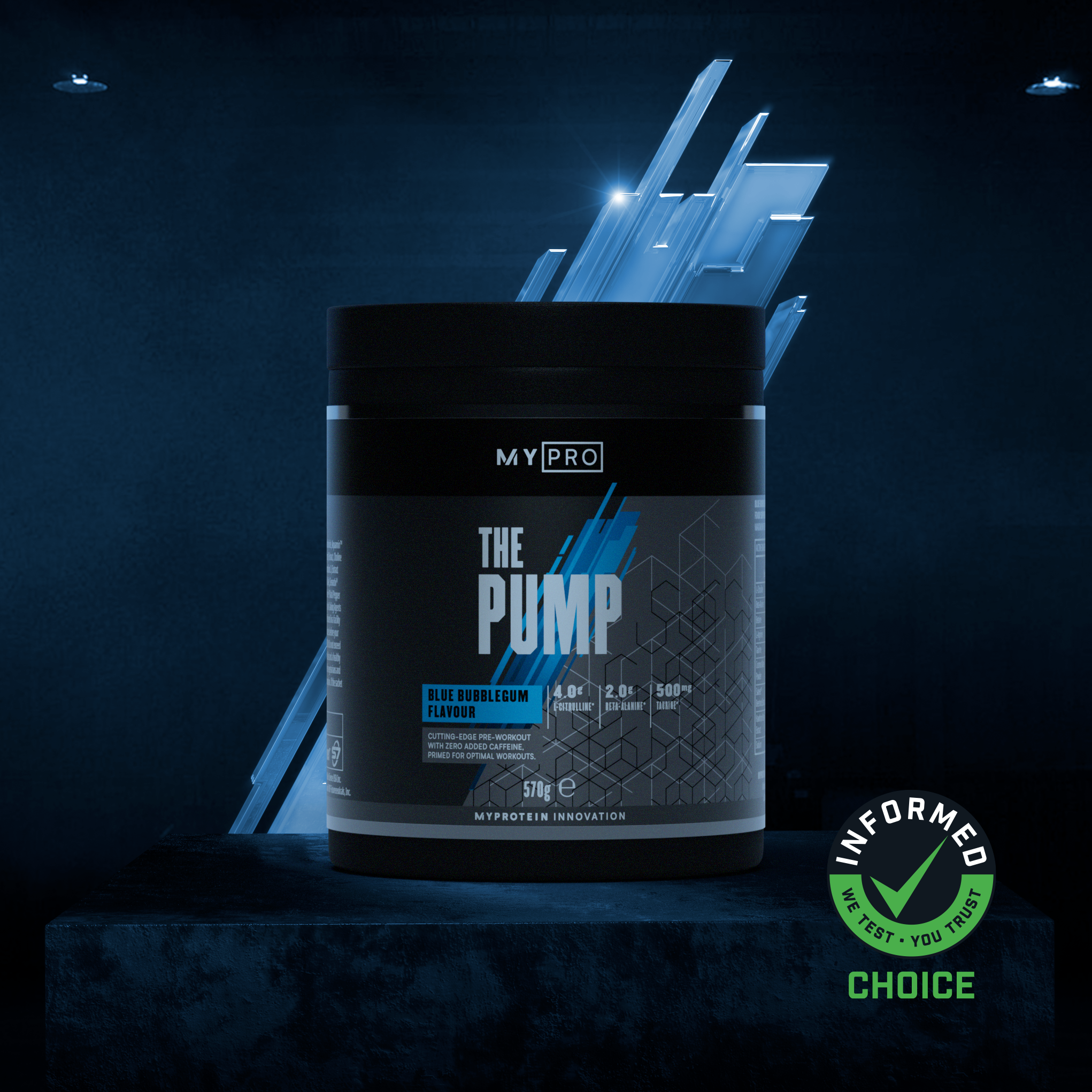 THE Pump - 30servings - Blue Bubblegum Obrázok 1