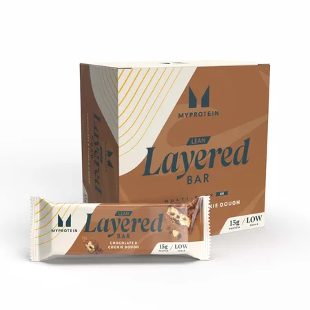 Tyčinka Lean Layered Bar - 6 x 40g - Chocolate and Cookie Dough