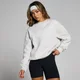 Dámska tepláková mikina MP Basics s oversize strihom – svetlosivá melírovaná