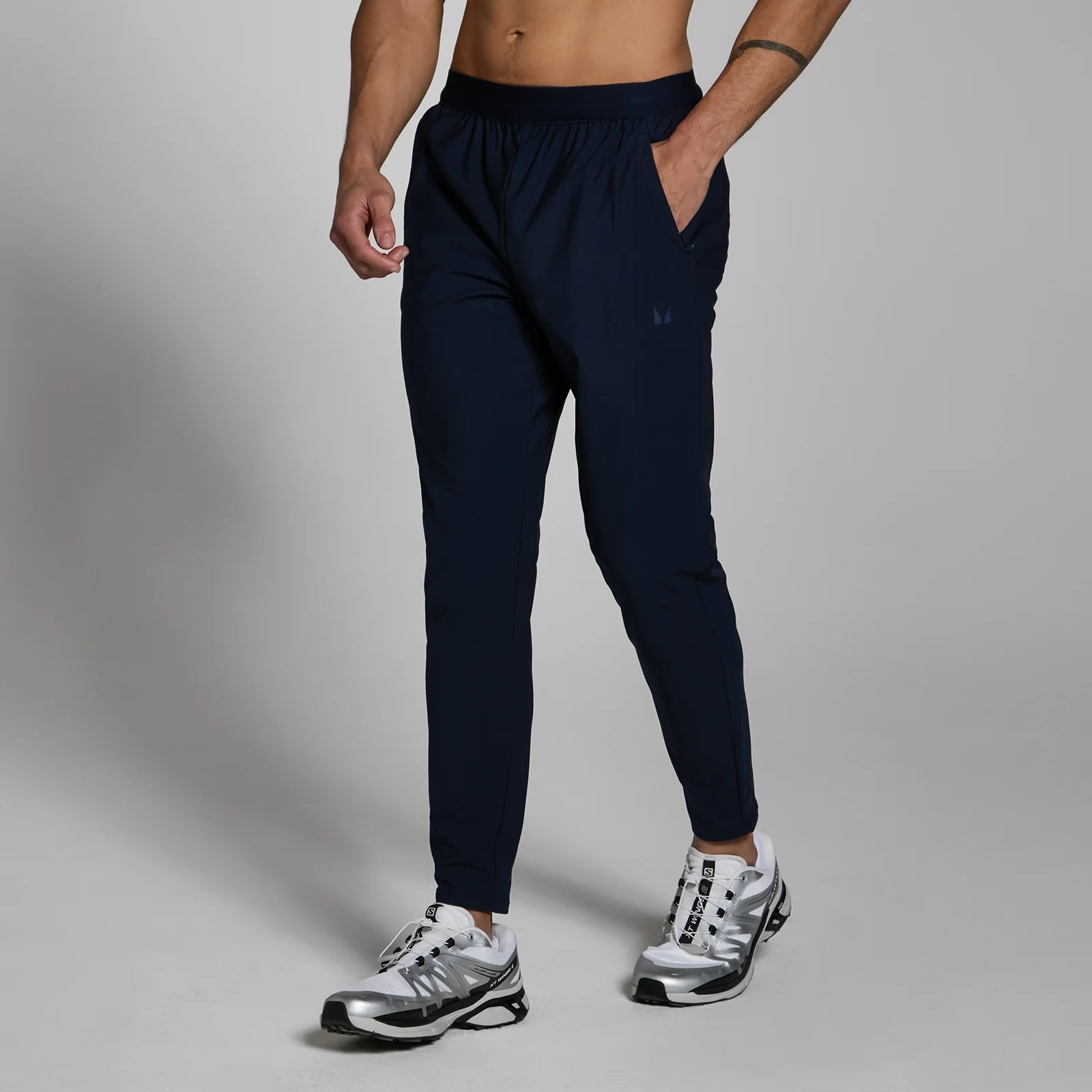 Pánske pletené jogger nohavice MP Lifestyle – tmavomodré - XS Obrázok 1