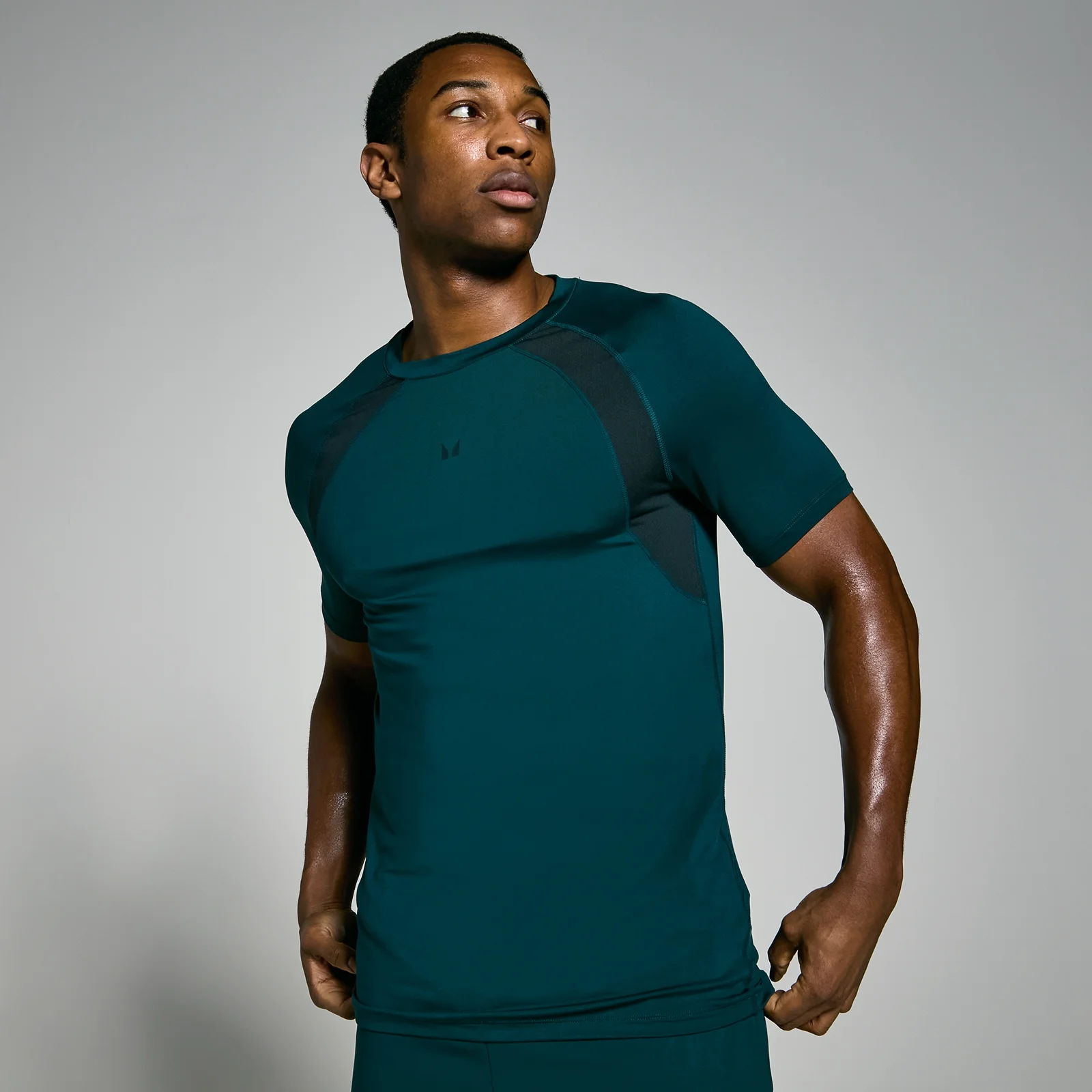 Pánske tričko MP Tempo – tmavé modrozelené - XS Obrázok 1