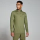 Pánske tričko MP Velocity na 1/4 zips – hnedozelené