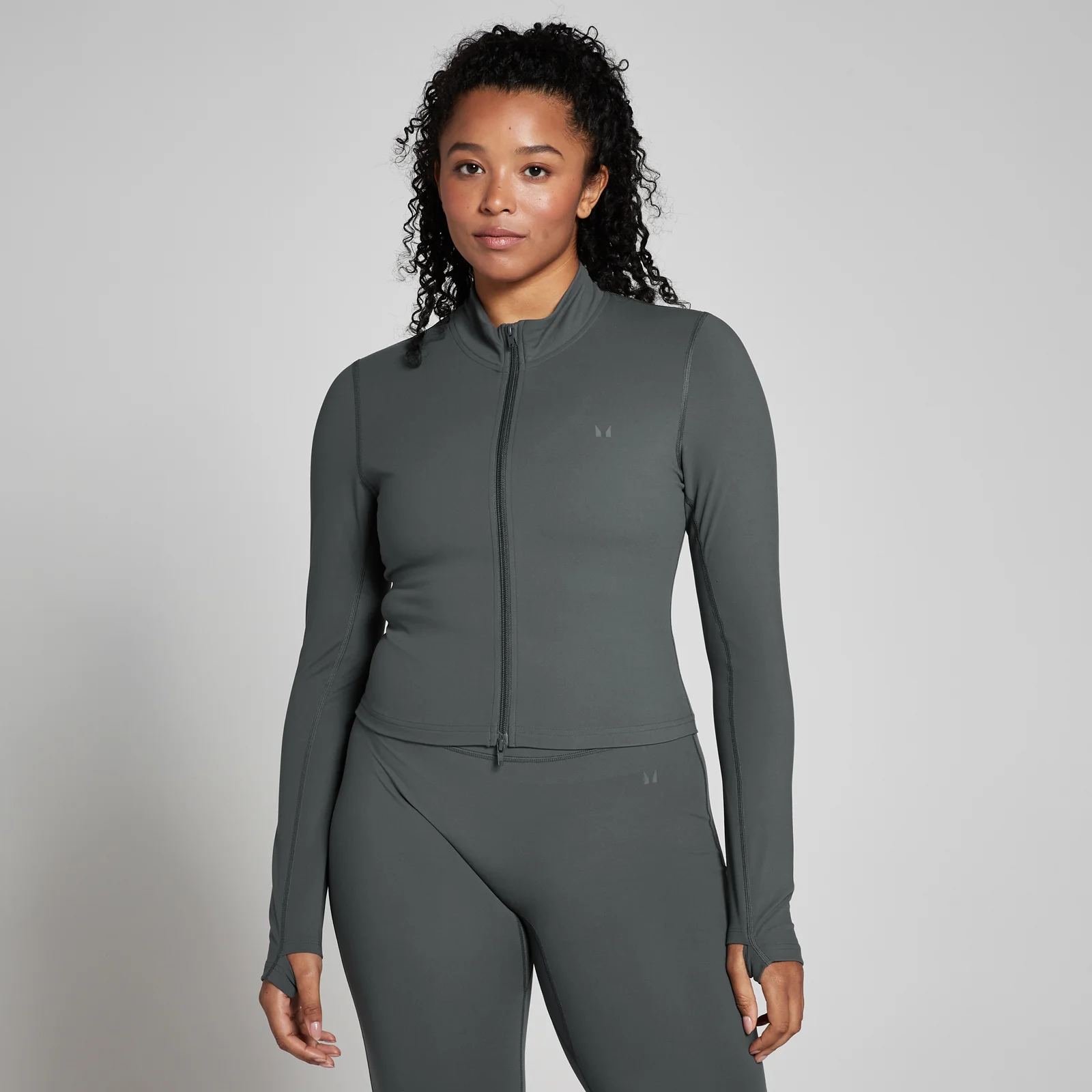 Dámska skrátená bunda MP Tempo – tmavosivá - XS Obrázok 1