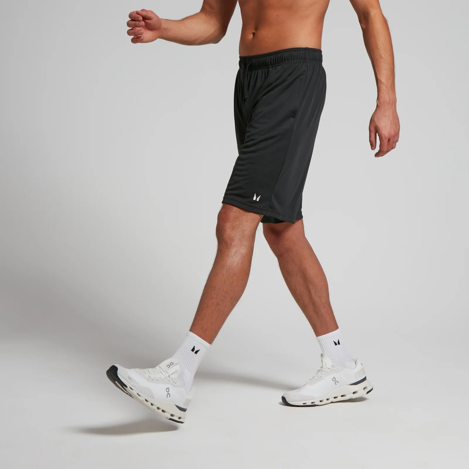 Pánske ľahké športové kraťasy MP s 23 cm dlhým vnútorným švom – čierne - XXS Obrázok 1