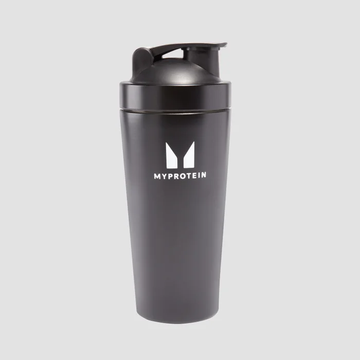 Recyklovaný kovový šejker MyProtein – čierny