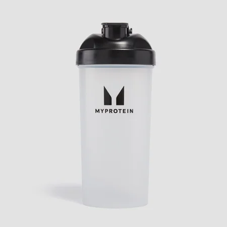 Plastový šejker Myprotein – priehľadný/čierny