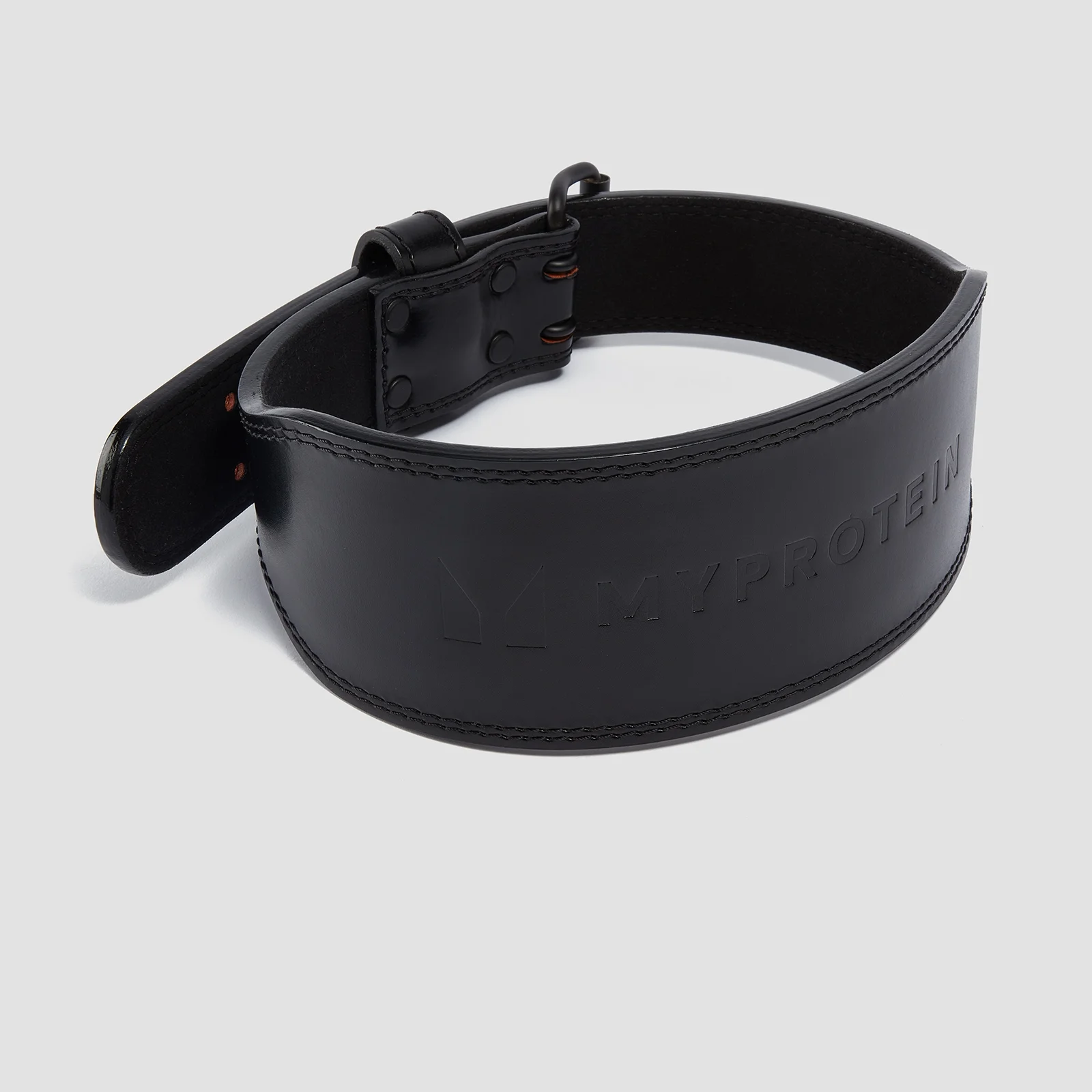 Prémiový kožený opasok na zdvíhanie Myprotein – čierny - Medium (27-36 Inch) Obrázok 1