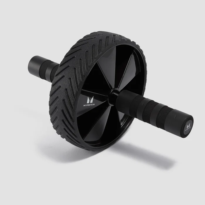 Posilňovacie koliesko a podložka Myprotein – čierna