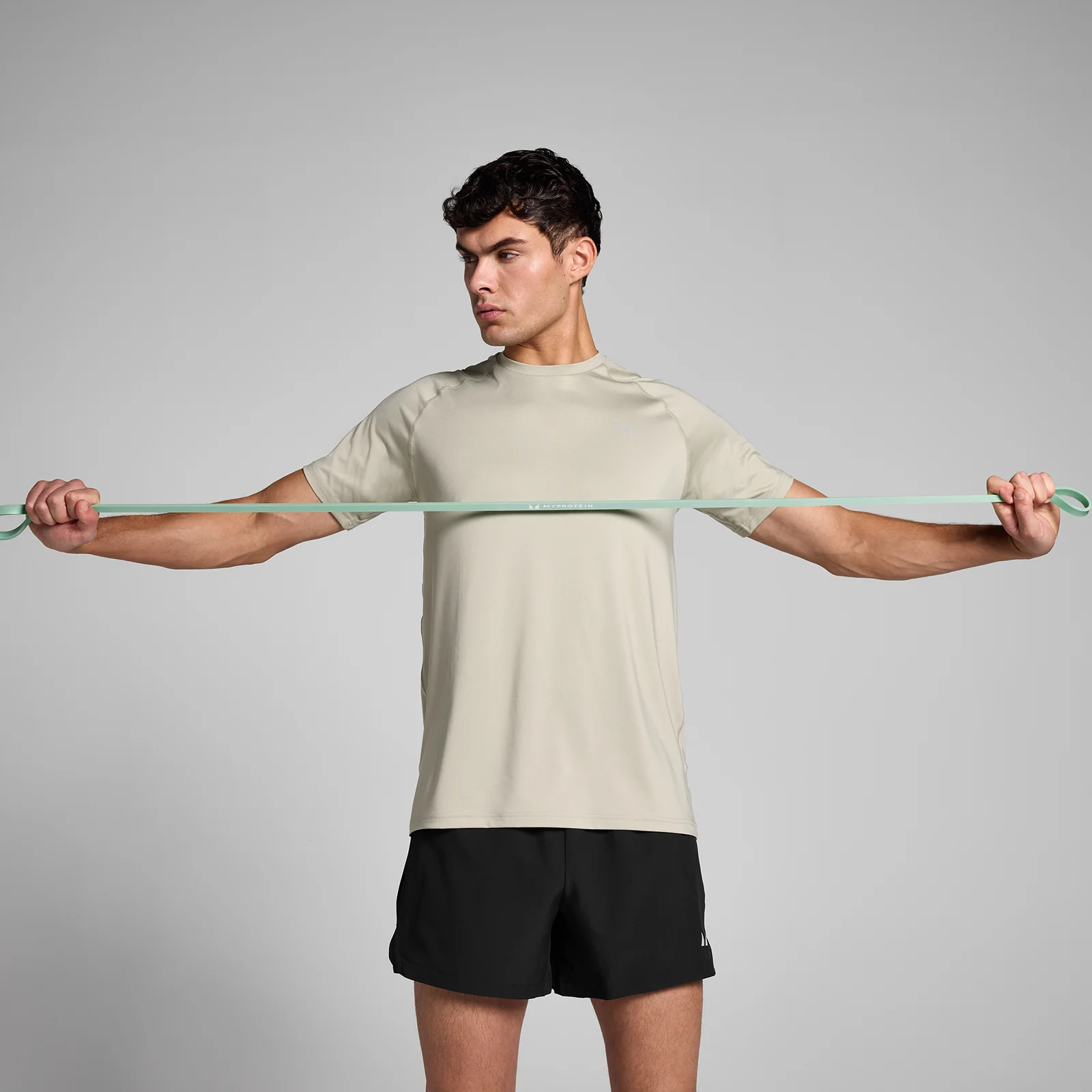 Odporové gumy Myprotein – jedna guma (2 – 16 kg) – smotanová biela Obrázok 1