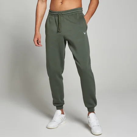 Pánske jogger nohavice MP Rest Day – šedozelené