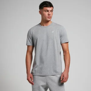 Pánske tričko MP Rest Day s krátkymi rukávmi – sivé melírované - Size S