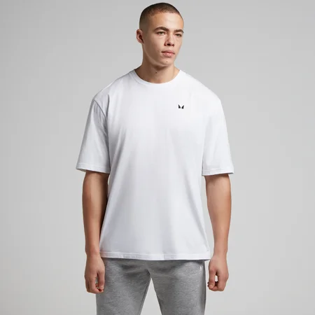 Pánske oversize tričko MP Rest Day – biele