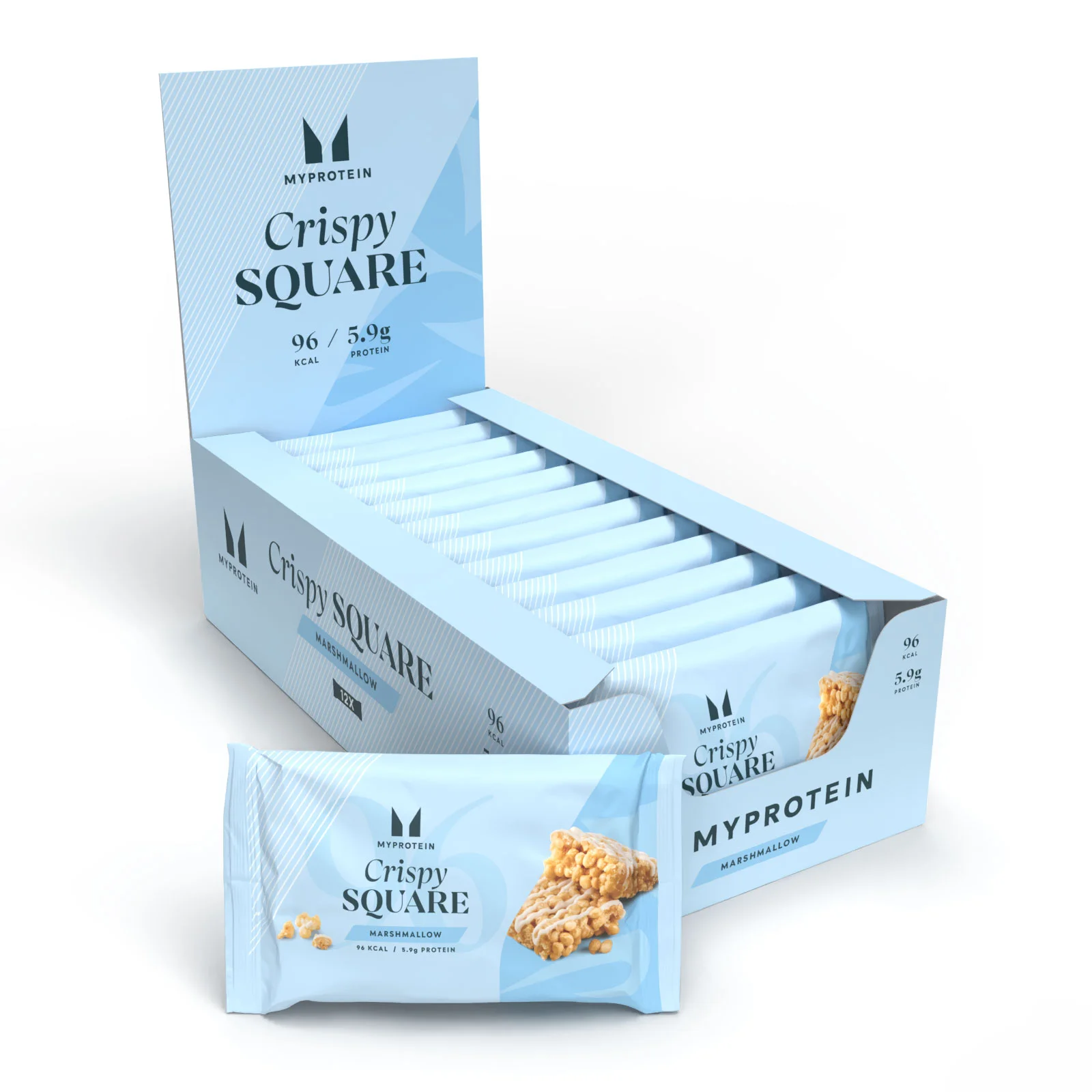 Tyčinka Crispy Square - 12 x 30g - Marshmallow Obrázok 1