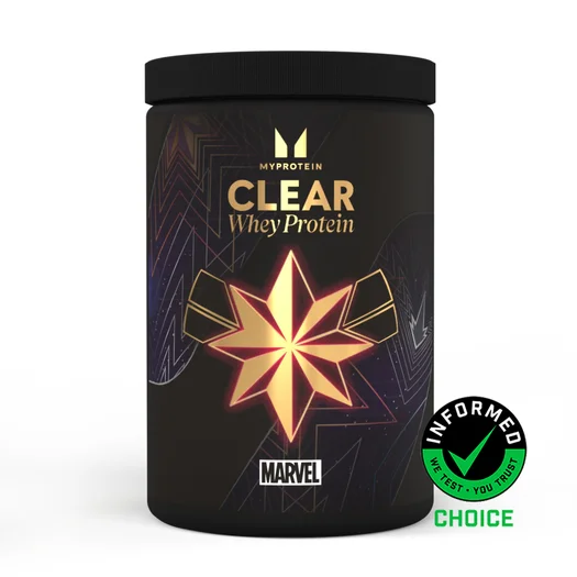 Clear Whey Proteín - 500g - 20Porcií - Captain Marvel - Orange, Mango & Tropical